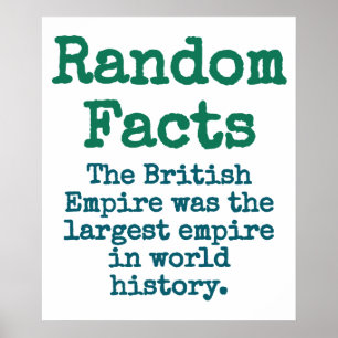 Het Britse Rijk was het grootste rijk - Trivia Poster