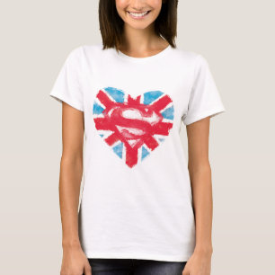 Het Britse s-Schild van het hart T-shirt