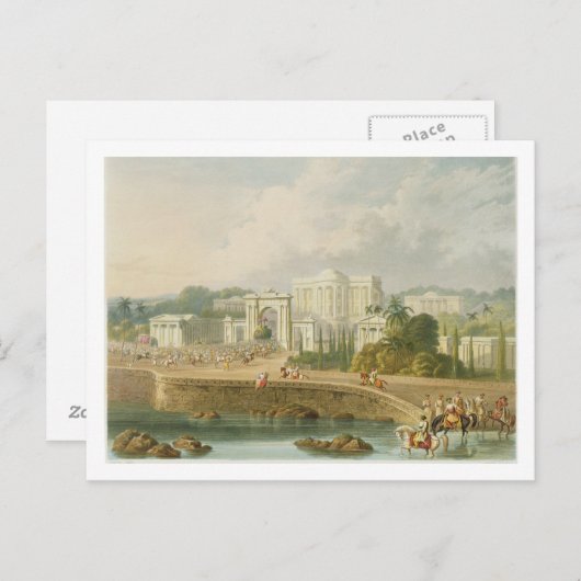 Het Britse voorzitterschap van Hyderabad in 1813, Briefkaart (Voorkant / Achterkant)