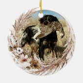 Het Brittany spaniel Ceramic Ornament (Achterkant)