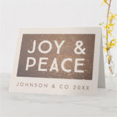 Het brons schittert Collectieve Kerstmis van de Kaart (Gele Bloem)