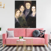 Het Bronte Family Pillar Portret van Branwell Canvas Afdruk (Insitu (Woonkamer))