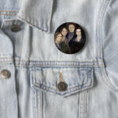 Het Brontës ~ Restored Pillar Portret Ronde Button 5,7 Cm (In situ)