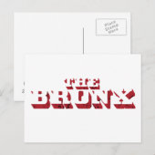 Het Bronx Big Letter-Briefkaart Briefkaart (Voorkant / Achterkant)