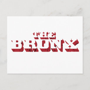 Het Bronx Big Letter-Briefkaart Briefkaart