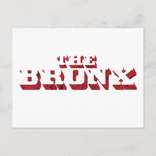 Het Bronx Big Letter-Briefkaart Briefkaart (Voorkant)