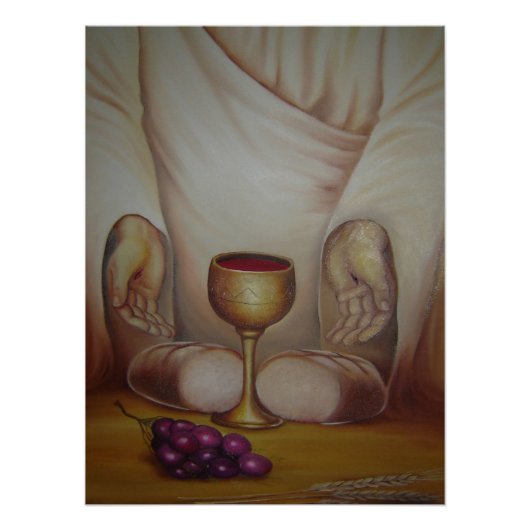 Het Brood des Levens: Heilige Eucharistie Perfect Poster (Voorkant)
