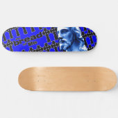 Het brood van het leven blauw met Jezus Persoonlijk Skateboard (Horizontaal)