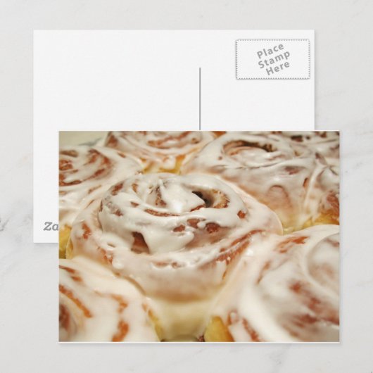 Het Broodje van de kaneel Briefkaart (Voorkant / Achterkant)