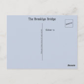 Het Brooklyn Bridge Briefkaart in New York (Achterkant)