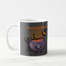 Het brouwen van Mischief Black Cat Halloween Coffe