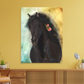 HET BROWN FRIESIAN ~ Wrapped Canvas Afdruk (Insitu (Woonkamer))