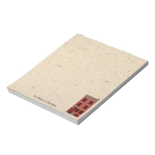 Het Brownstone Small Custom Notitieblok (Linkerzijde)