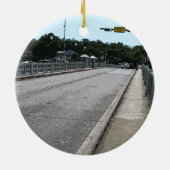 Het brug oversteken 7622 keramisch ornament (Achterkant)