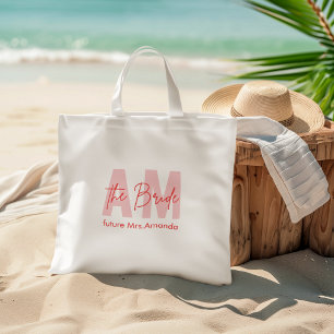 Het Bruid Custom Tas   Toekomstige Mrs. Name Monog