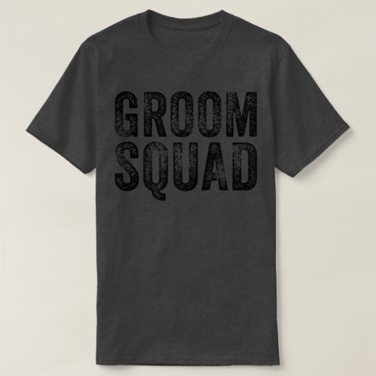 Het Bruidegom Squad Bachelorfeest Huwelijk Grappig T-shirt (Design voorkant)