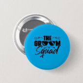 Het Bruidegom Team Sungles Trouwen Bachelor Feest Ronde Button 5,7 Cm (Voorkant /achterkant)