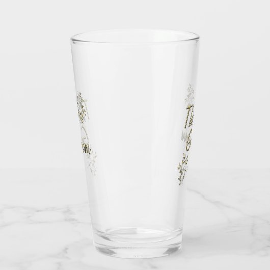 Het bruidegomglas glas (Links)