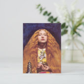 Het bruidsmeisje, 1851 door John Everett Millais Briefkaart (Staand voorkant)