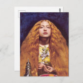 Het bruidsmeisje, 1851 door John Everett Millais Briefkaart (Voorkant / Achterkant)