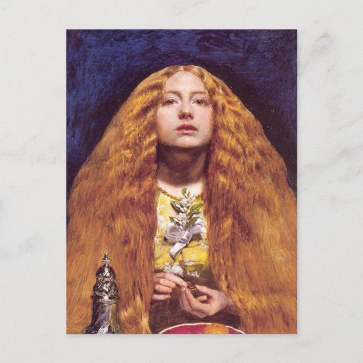 Het bruidsmeisje, 1851 door John Everett Millais Briefkaart (Voorkant)