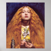 Het bruidsmeisje, 1851 door John Everett Millais Poster (Voorkant)