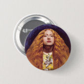 Het bruidsmeisje, 1851 door John Everett Millais Ronde Button 5,7 Cm (Voorkant /achterkant)