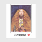 Het bruidsmeisje, 1851 door John Everett Millais Sticker (Vel)