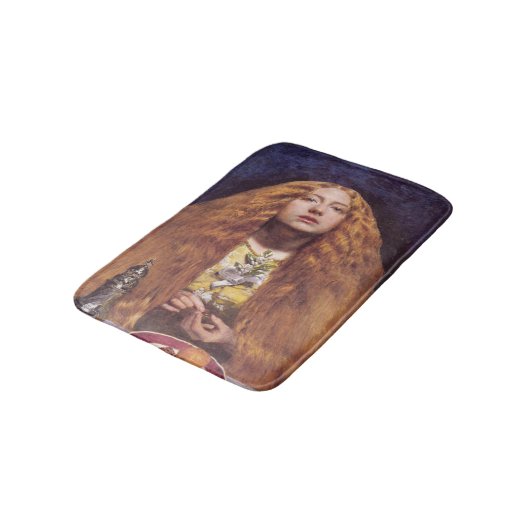 Het bruidsmeisje (door John Everett Millais) Badmat (Gekanteld)