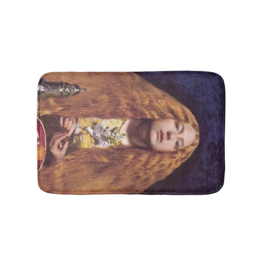 Het bruidsmeisje (door John Everett Millais) Badmat (Voorkant)