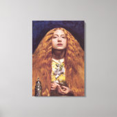 Het bruidsmeisje (door John Everett Millais) Canvas Afdruk (Voorkant)