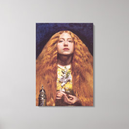 Het bruidsmeisje (door John Everett Millais) Canvas Afdruk