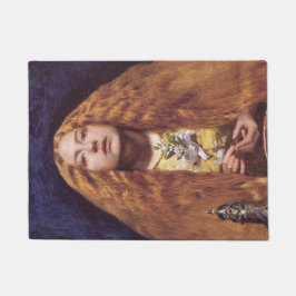 Het bruidsmeisje (door John Everett Millais) Deurmat