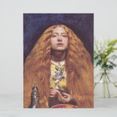 Het bruidsmeisje (door John Everett Millais) Kaart (Staand voorkant)