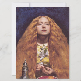 Het bruidsmeisje (door John Everett Millais) Kaart