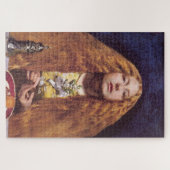 Het bruidsmeisje (door John Everett Millais) Legpuzzel (Horizontaal)