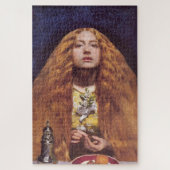 Het bruidsmeisje (door John Everett Millais) Legpuzzel (Verticaal)