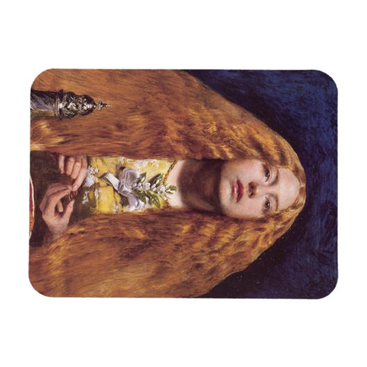 Het bruidsmeisje (door John Everett Millais) Magneet (Horizontaal)