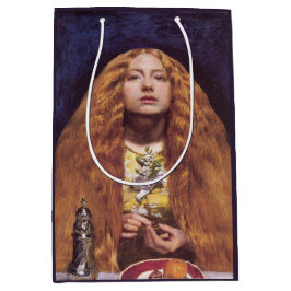 Het bruidsmeisje (door John Everett Millais) Medium Cadeauzakje