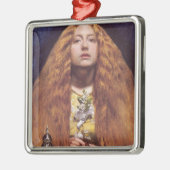 Het bruidsmeisje (door John Everett Millais) Metalen Ornament (Links)