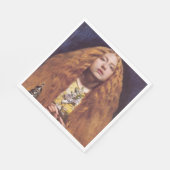 Het bruidsmeisje (door John Everett Millais) Servet (Hoek)