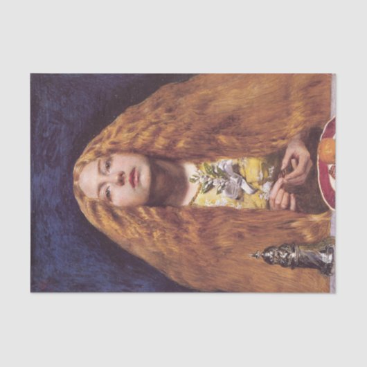 Het bruidsmeisje (door John Everett Millais) Tissuepapier (Voorkant)