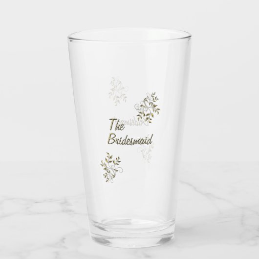 Het bruidsmeisje glas (Achterkant)