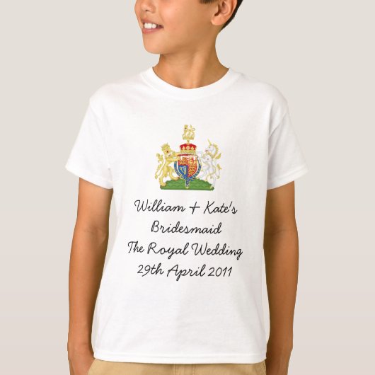 Het bruidsmeisje van William & Kate T-shirt (Voorkant)