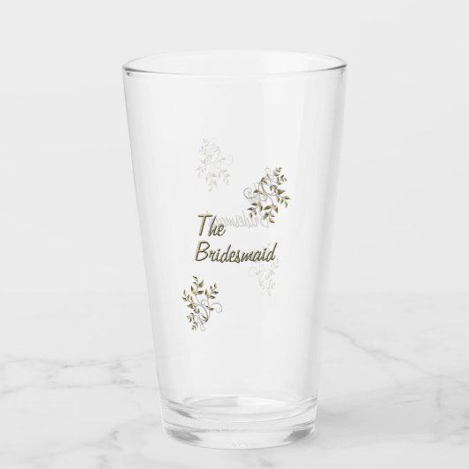 Het bruidsmeisjesglas glas (Voorkant)