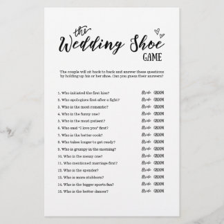 Het Bruidsschoenenspel voor Huwelijk of Bruidsfees