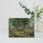 Het bruiloft Banquet Briefkaart (Staand voorkant)