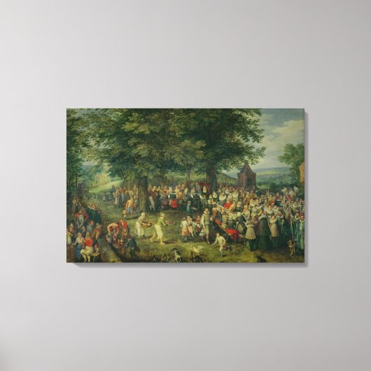 Het bruiloft Banquet Canvas Afdruk (Voorkant)