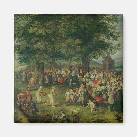Het bruiloft Banquet Magneet (Voorkant)