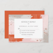 Het bruiloft van de kunstenaar is een felmoderne a informatiekaartje (Voorkant / Achterkant)